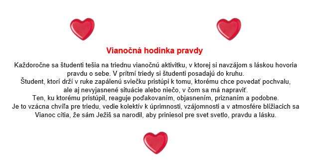 Vianočná hodinka pravdy - Obrázok 1