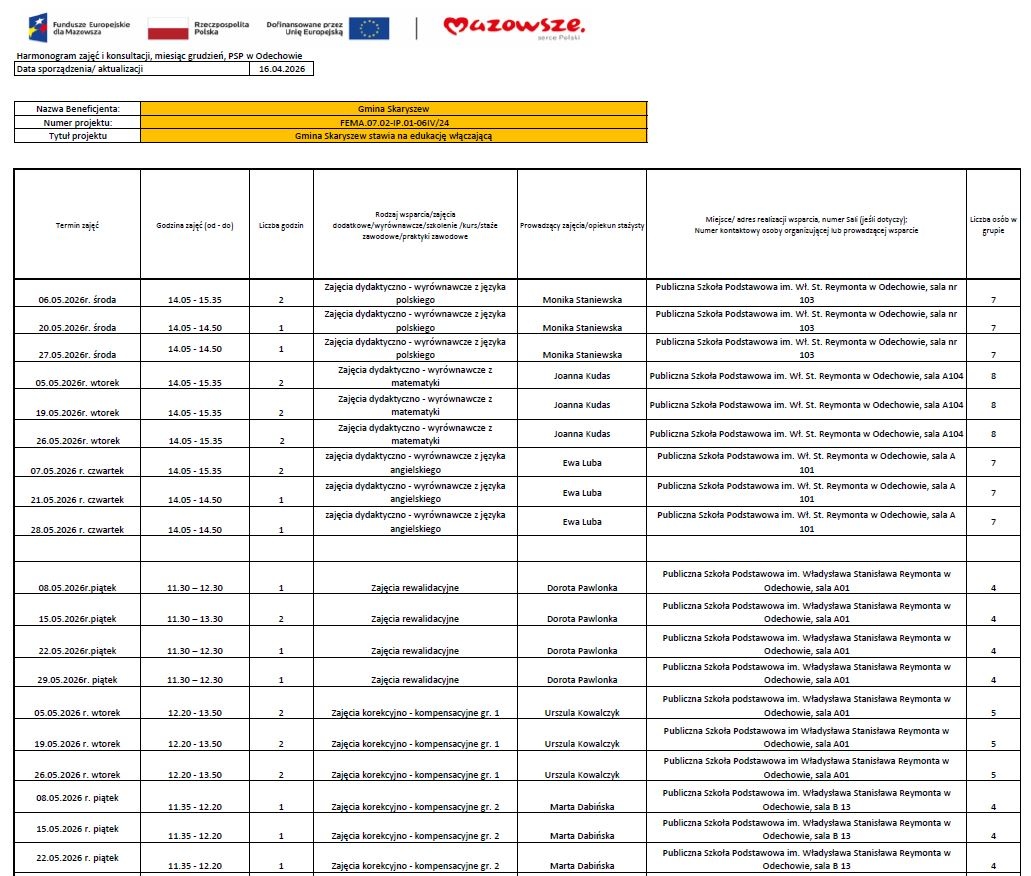Odnośnik: https://cloud-8.edupage.org/cloud/Harmonogram_zajec_calosc_MAJ_2026.pdf?z%3A43uDGerw3NF94g7GBpJ91xYn7IU9PytdjDZsiNPJ%2BVMg%2BqvaTGtuAJhhNKsB6bTNwAMr53SdaZ01MSHtG4IIDw%3D%3D