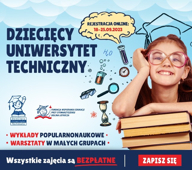 Dziecięcy Uniwersytet Techniczny w Rzeszowie zaprasza na zajęcia! - Obrazek 1