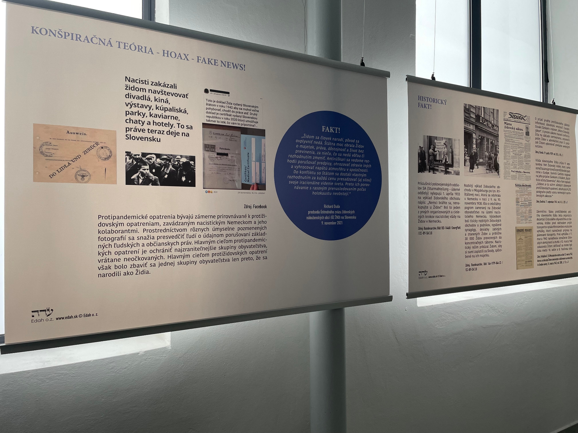 Návšteva výstavy "Zneužívanie holokaustu a jeho chybné prirovnanie k pandémii Covid-19!" - Obrázok 2