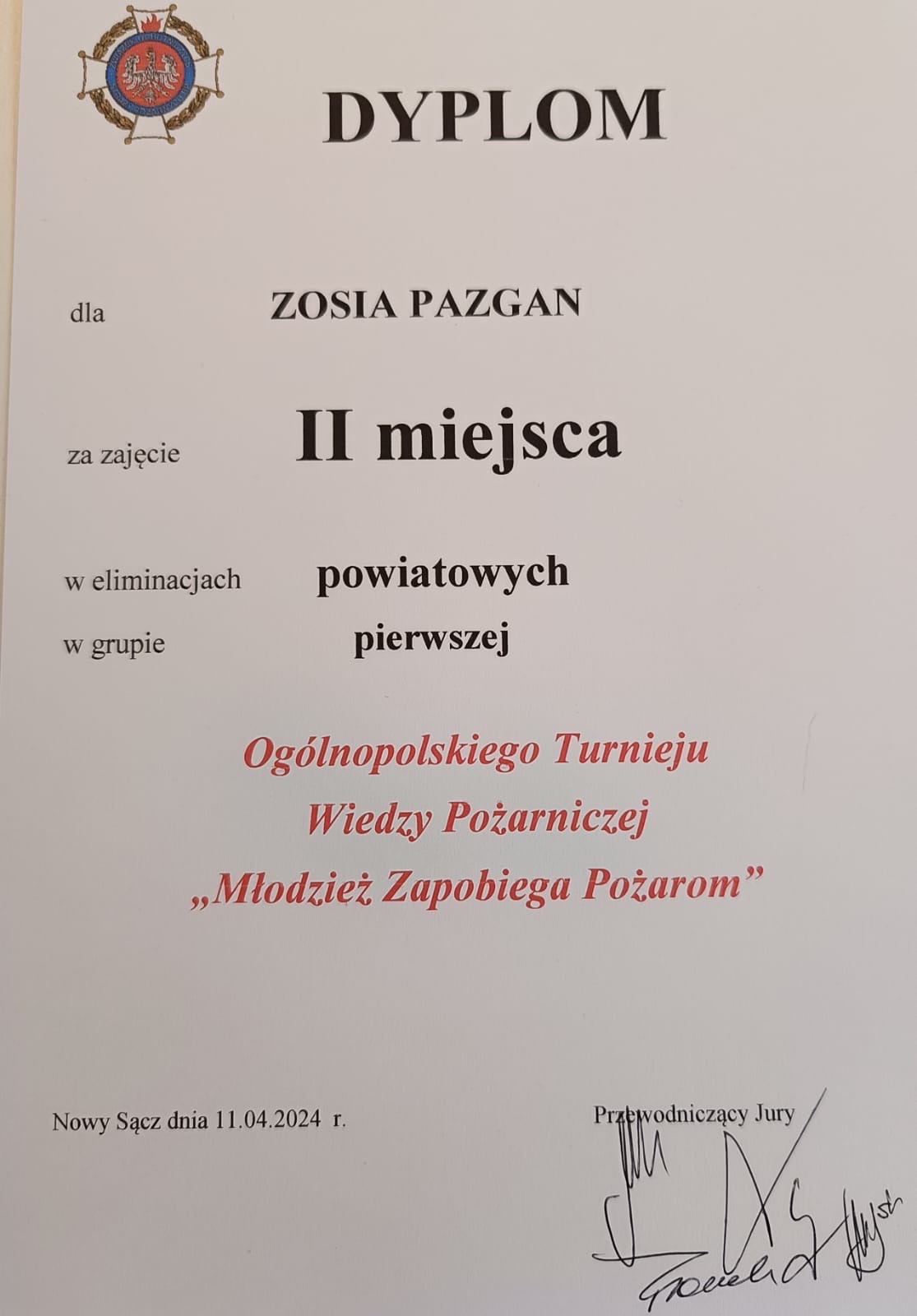 Powiatowy Ogólnopolski Turniej Wiedzy Pożarniczej - Obrazek 2