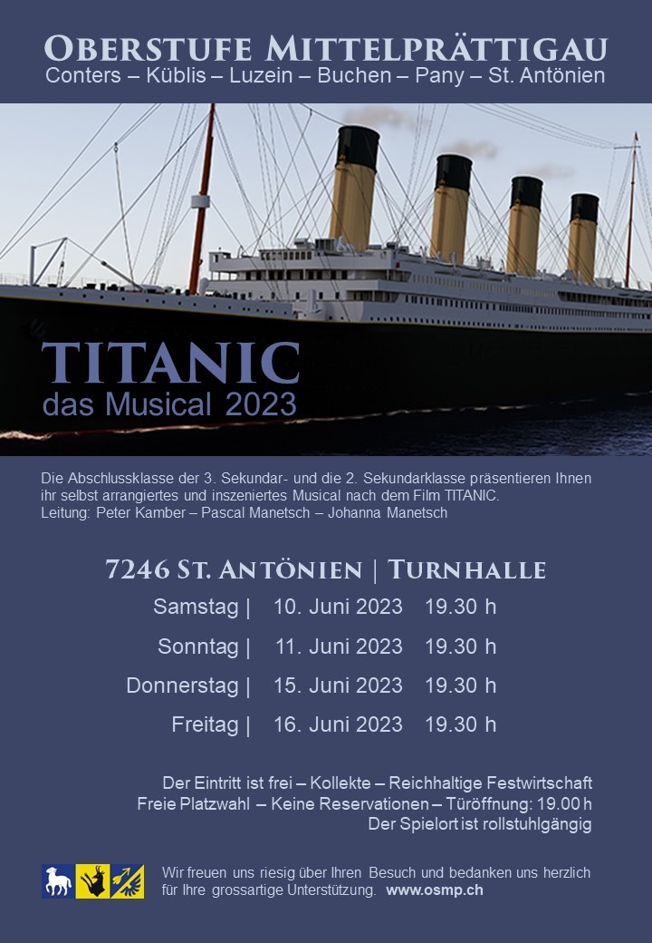 Herzliche Einladung zum Musical Titanic - Bild 1