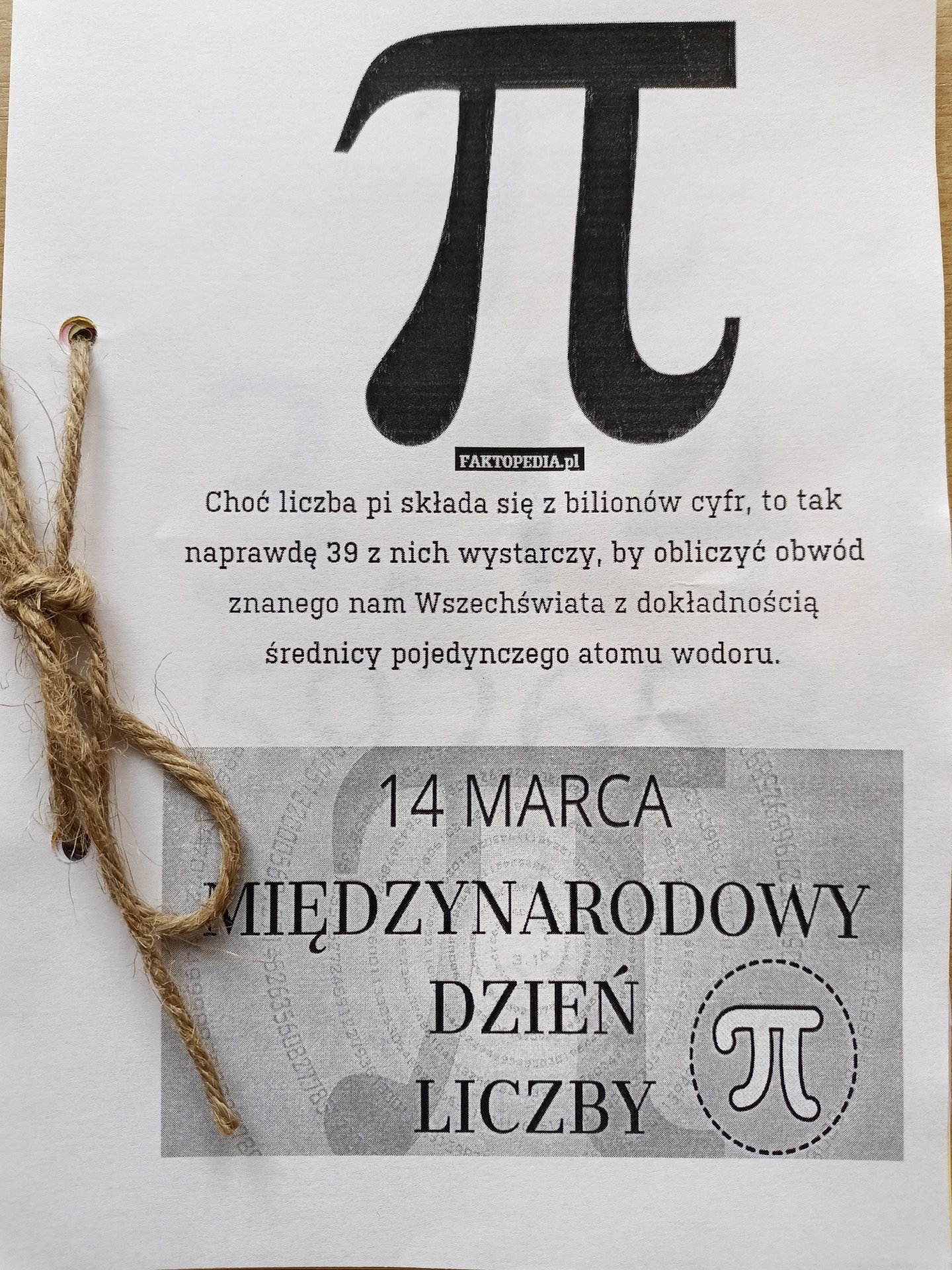 14 MARCA ŚWIĘTO LICZBY  π - 3,14 - Obrazek 1