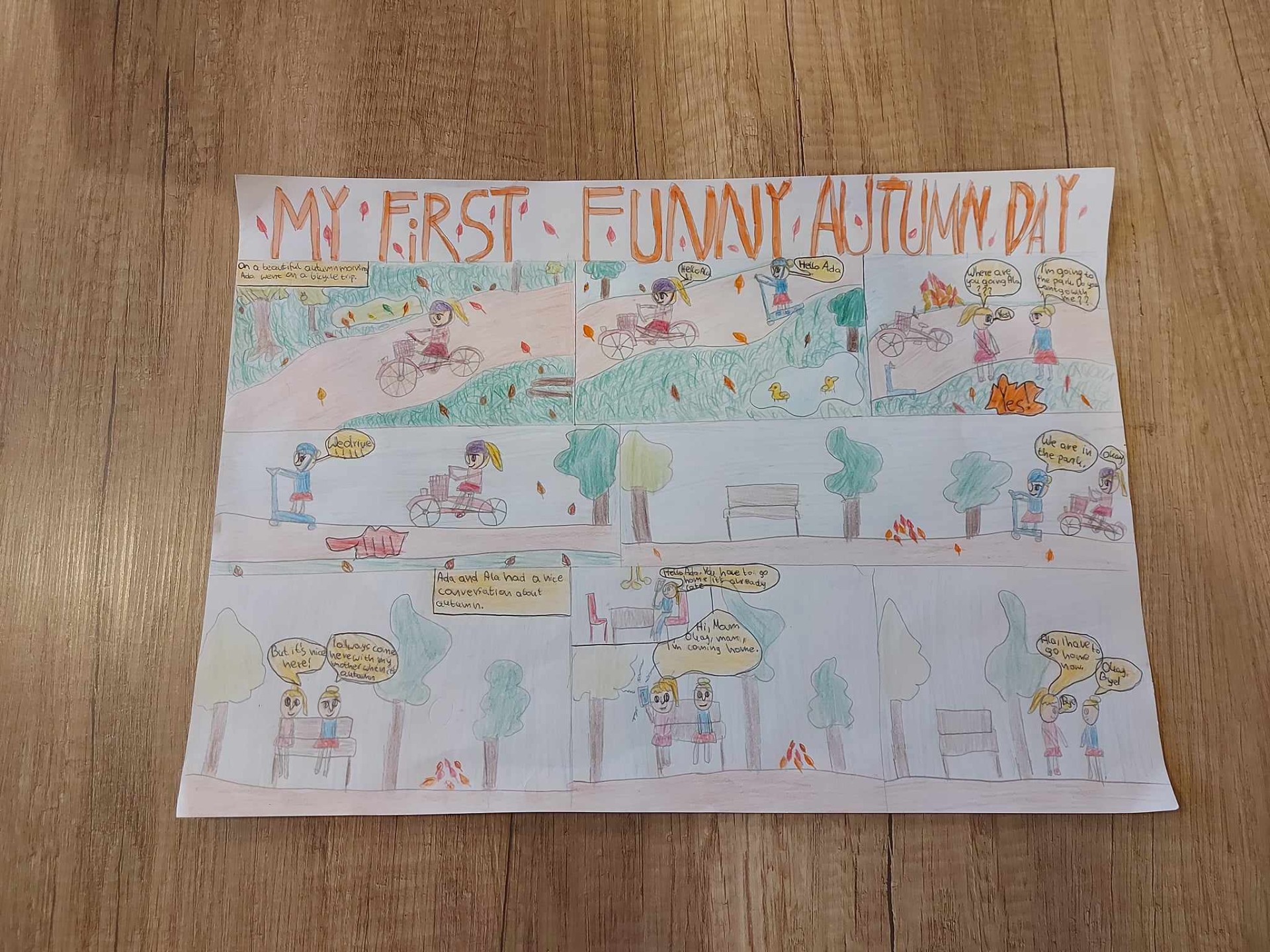 Konkurs na komiks w języku angielskim "My first funny autumn day" - Obrazek 2