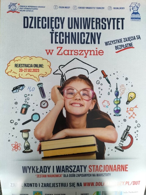 Dziecięcy Uniwersytet Techniczny w Zarszynie! - Obrazek 1